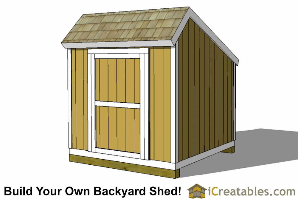 8x8 shed plans salt box